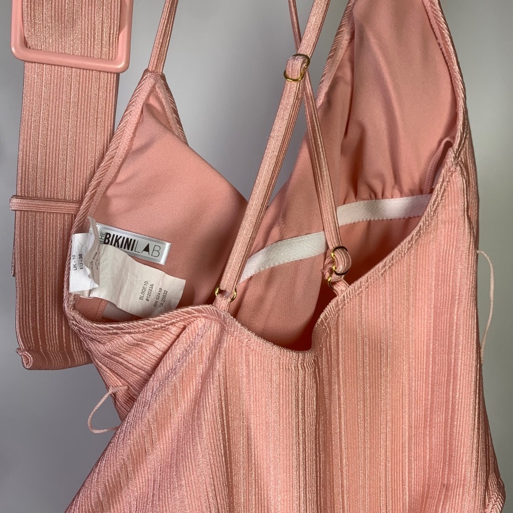 Bikini Lab Luster Ribbed One Piece - Picture 6 of 11
